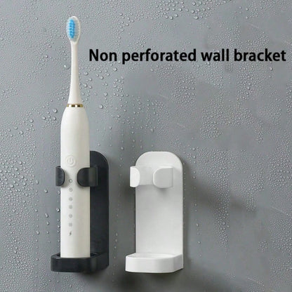 1/2pcs No-Drill Electric Toothbrush Holder, Bathroom Wall-Mounted Toothbrush Storage Rack, Home Bathroom Decor, Back To School Decoration, Suitable For 90% Of Electric Toothbrushes, Bathroom Gadget, B