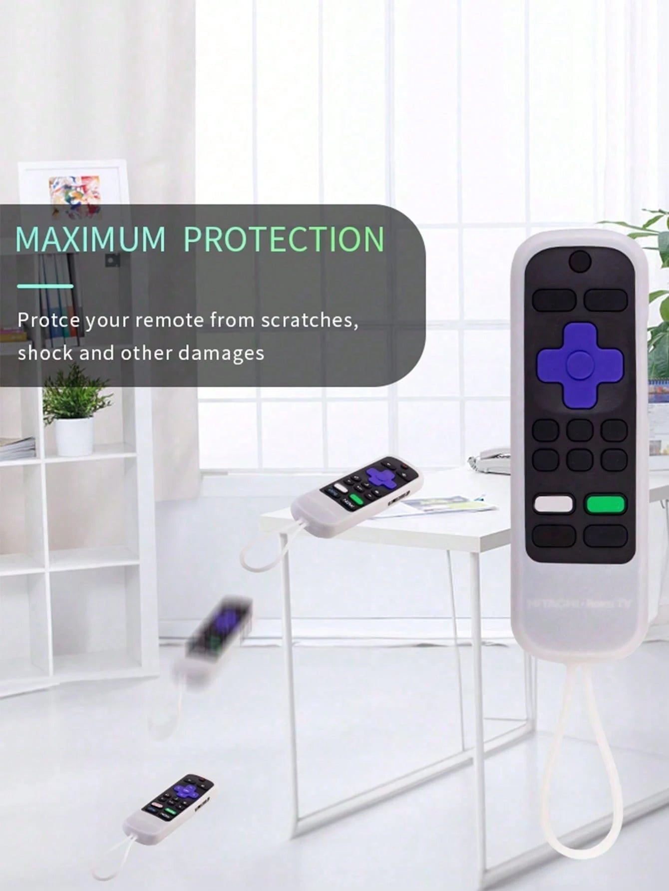1/2pcs Remote Control Protective Cover, Multi-Color Luminous,Silicone Anti-Fall Shell, Suitable For TV Sets Children's Party Decorations