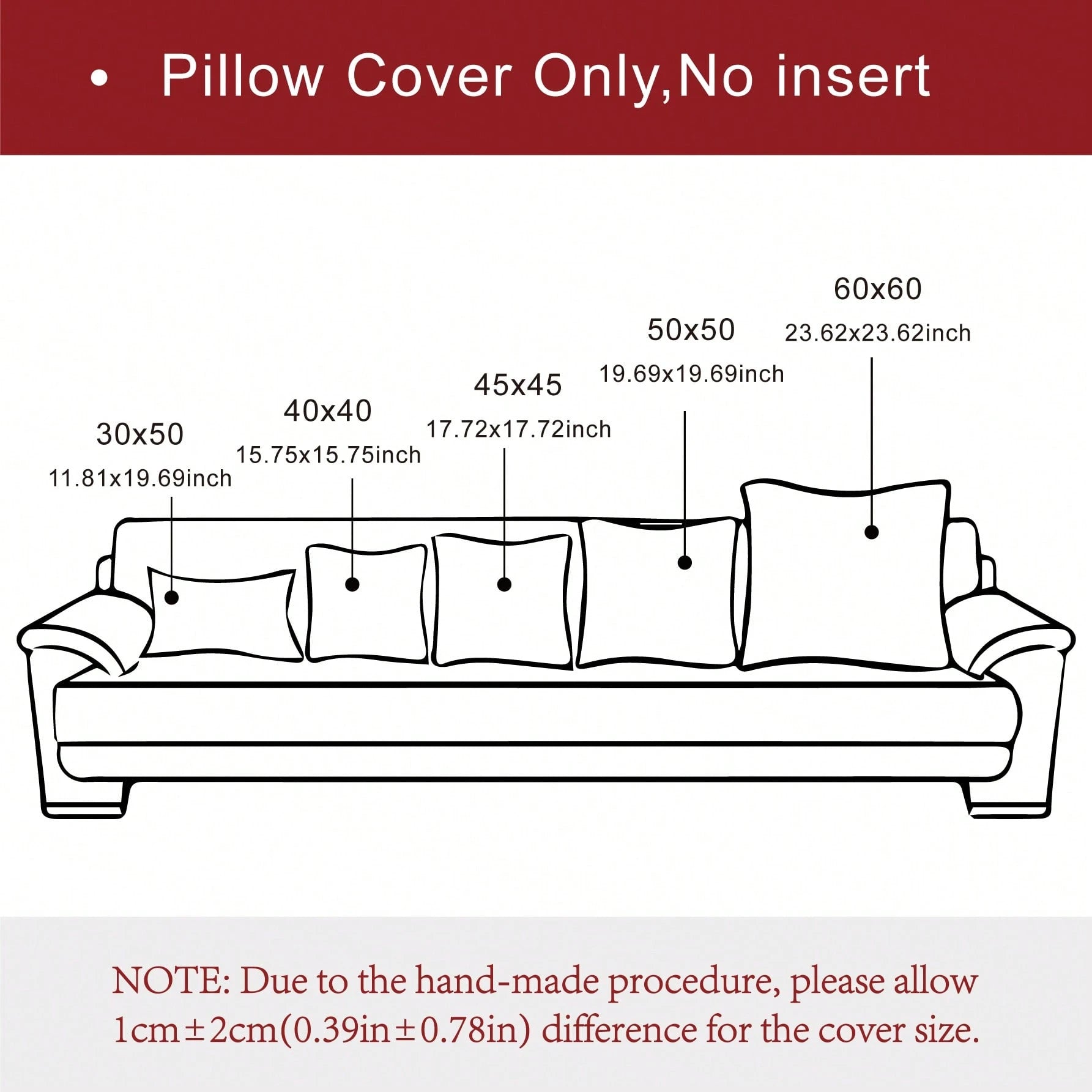 1/2pcs Rust Red Striped Retro Cushion Cover (Pillow Insert Not Included), 100% Polyester Woven Zipper Cushion Cover, Machine Washable, Geometric Pattern Decorative Pillow Case, Suitable For Sofa, Bed