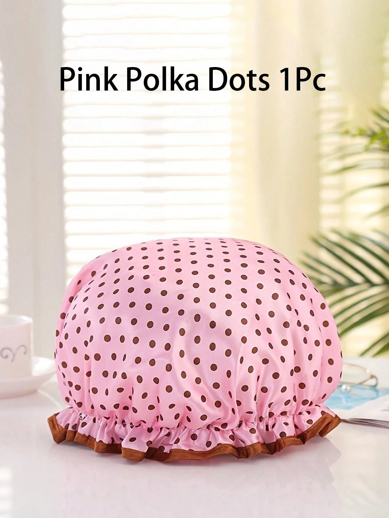 1/2pcs Women's Reusable Waterproof Elastic Shower Cap, Suitable For Long Hair, Home Bathroom Decor, Autumn, Back To School Season