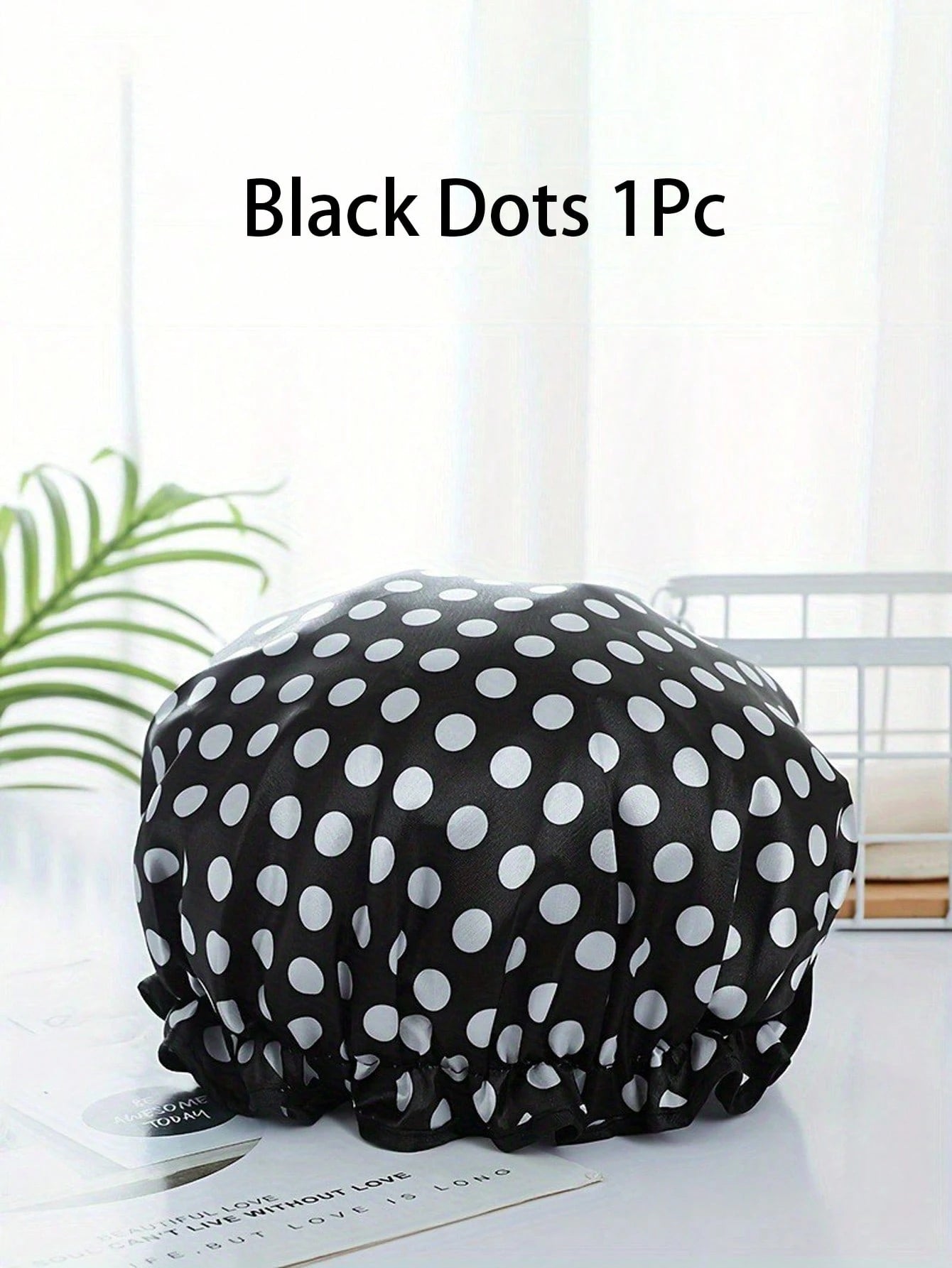 1/2pcs Women's Reusable Waterproof Elastic Shower Cap, Suitable For Long Hair, Home Bathroom Decor, Autumn, Back To School Season