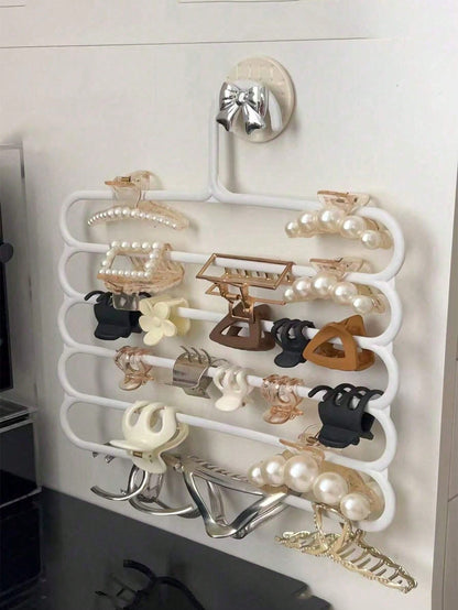 1/3 Hair Clip Hair Accessory Storage Rack, Wall-Mounted Large Capacity Multi-Layer Dorm Hair Clip And Hairband Storage Rack, Perfect For Gender Reveal Party, Birthday, Wedding, Party, Perfect Gift For