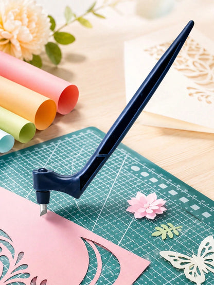 1/3PCS Paper Craft Cutting Tools, 360-Degree Rotating Blade, Stainless Steel Craft Knife, Utility Knife, And Art Cutting Tools, Suitable For Templates, Vinyl, And Scrapbooks.