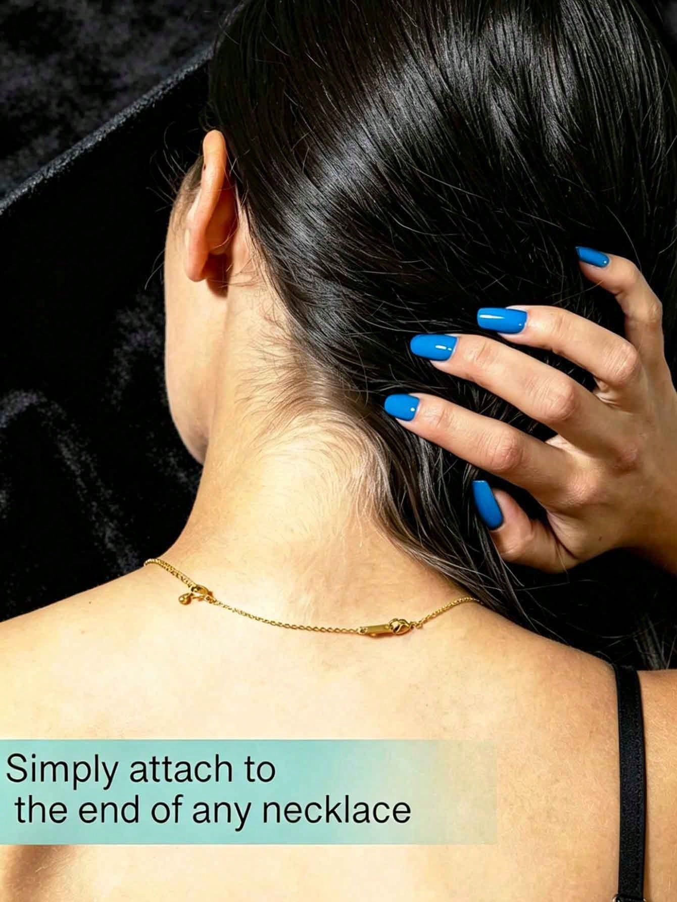 1/3pcs Stainless Steel 18K Gold Plated Necklace Extender Chain (304 Stainless Steel), Suitable For Necklaces, Bracelets, Anklets And Other DIY Jewelry