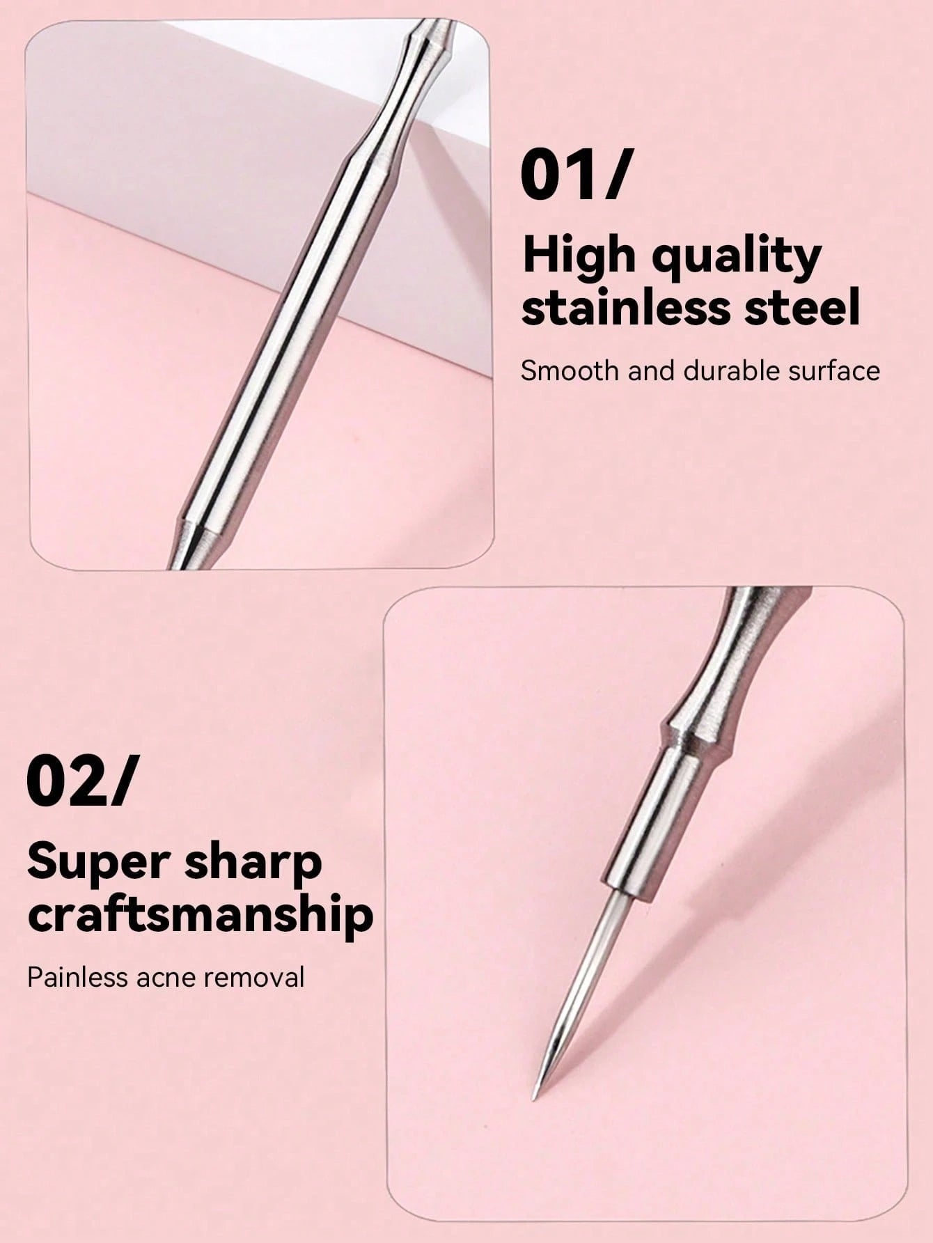 1/4/5/7pcs Acne & Blackhead Removal Needle Set, Stainless Steel Pimple & Blemish Extractor, Deep Cleansing Facial Skincare Tool Kit