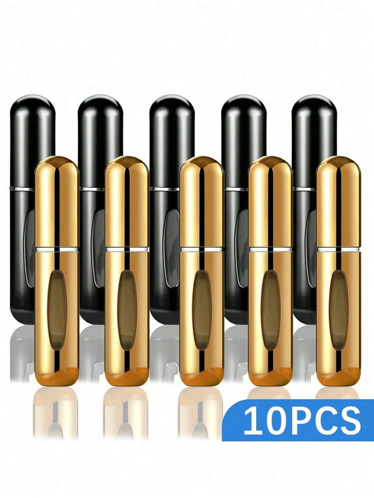 1/5/10pcs, 5ml Perfume Atomizer Refillable Spray Bottle, Portable Travel Perfume Bottle, Perfume Sprayer, Mini Perfume Sample Vial