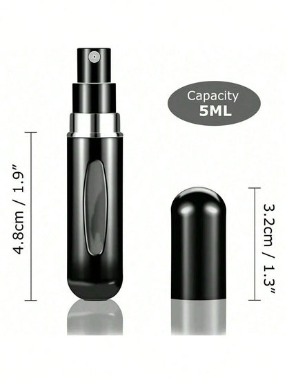 1/5/10pcs, 5ml Perfume Atomizer Refillable Spray Bottle, Portable Travel Perfume Bottle, Perfume Sprayer, Mini Perfume Sample Vial