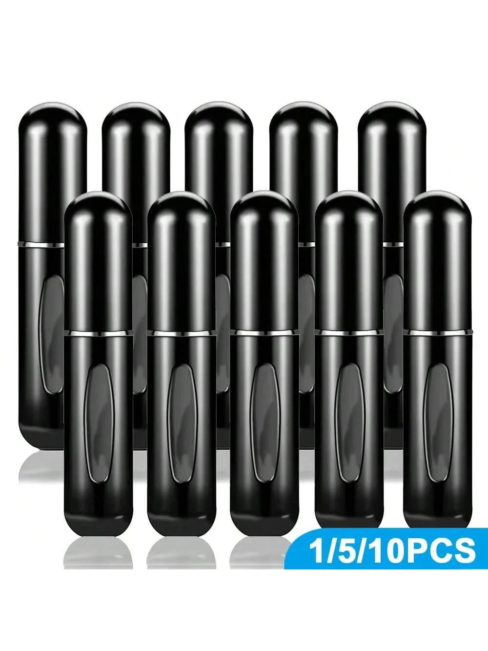 1/5/10pcs, 5ml Perfume Atomizer Refillable Spray Bottle, Portable Travel Perfume Bottle, Perfume Sprayer, Mini Perfume Sample Vial