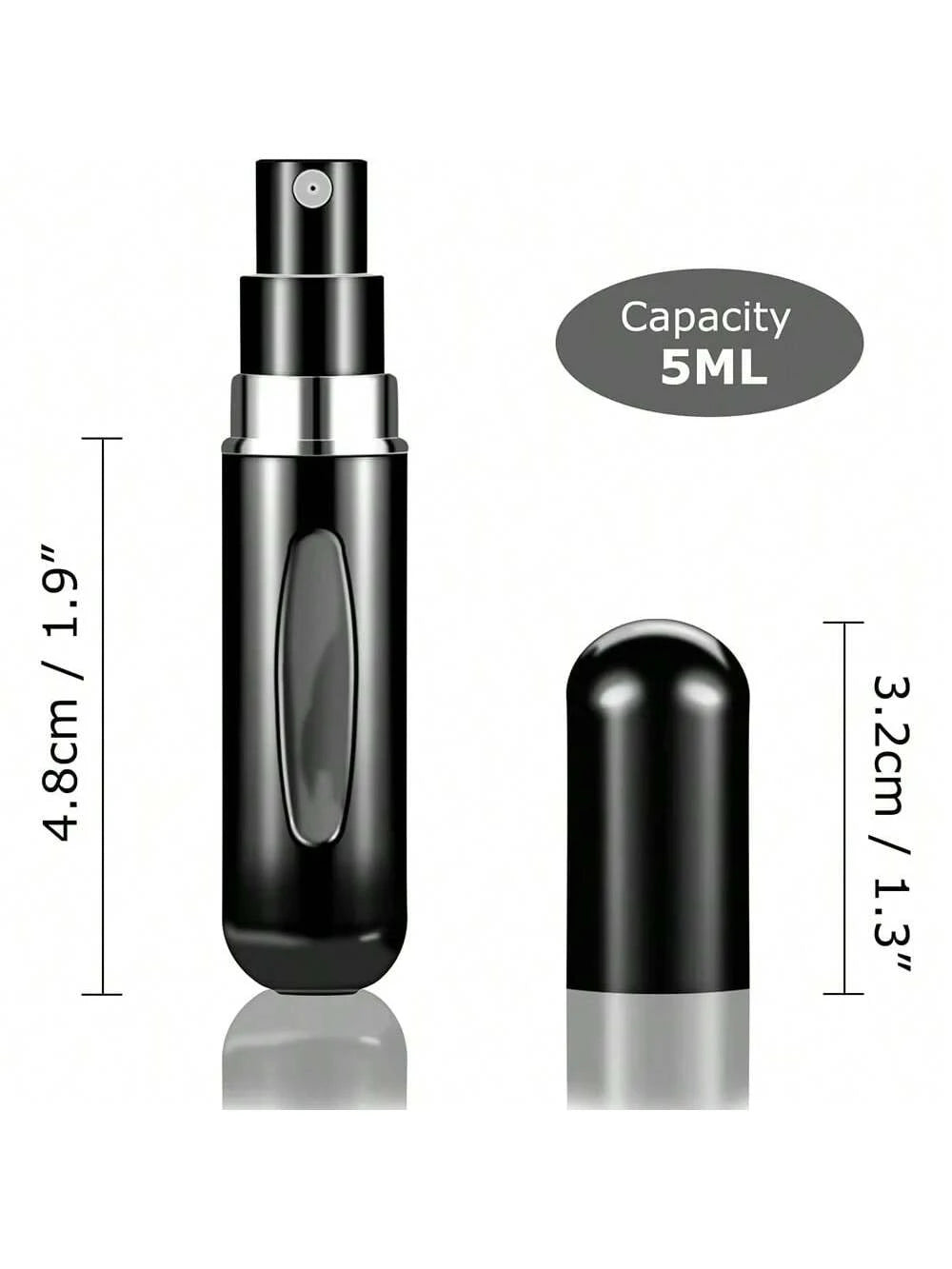 1/5/10pcs, 5ml Perfume Atomizer Refillable Spray Bottle, Portable Travel Perfume Bottle, Perfume Sprayer, Mini Perfume Sample Vial