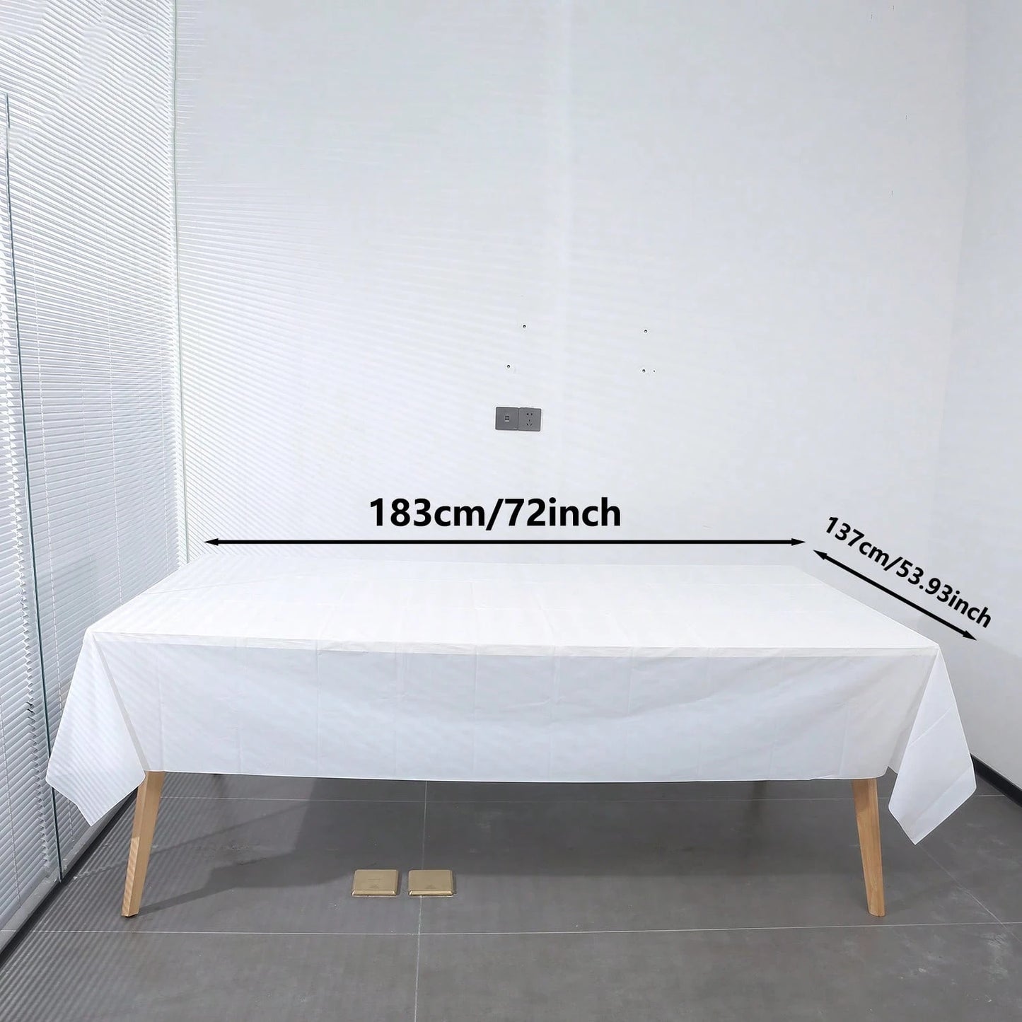 1/5/8pcs- Plastic Tablecloth, Suitable For Rectangular Tables, Light Green Disposable Tablecloth, Waterproof Sage Green Tablecloth, Suitable For Birthday, Bridal Wedding, Baby Shower Decoration, Back