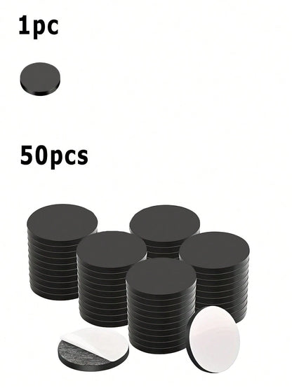 1/50pcs/Set Magnetic Self-Adhesive Magnets, Non-Destructive Magnetic Absorption, Mini Magnets, Versatile Use For DIY Crafts, Whiteboard, Refrigerator, Photo Display, Wedding Party, Celebration, Holida