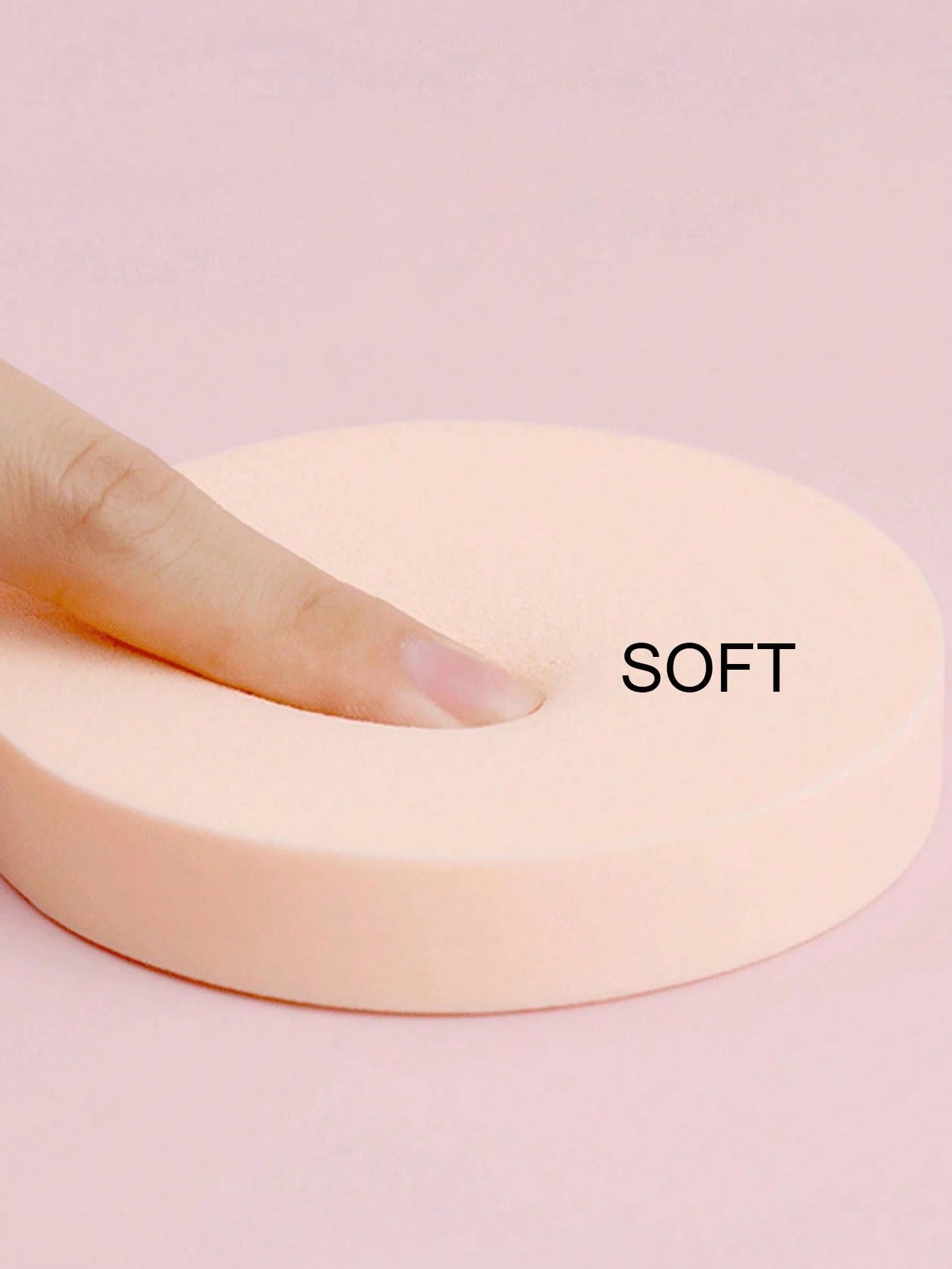 1/6/12pcs Round Makeup Sponges, Approx. 9cm Diameter, Facial Makeup Sponge Pads, Suitable For Liquid Concealer, Dual Use Wet And Dry