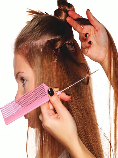 1-8PCS Rat Tail Comb Pointed Tip With Hook For Hair Parting Dyeing Highlighting Teasing Heat Resistant For Women Girls Barber Salon Beauty Travel Essential Back To School Holiday Hair Accessory Comb H