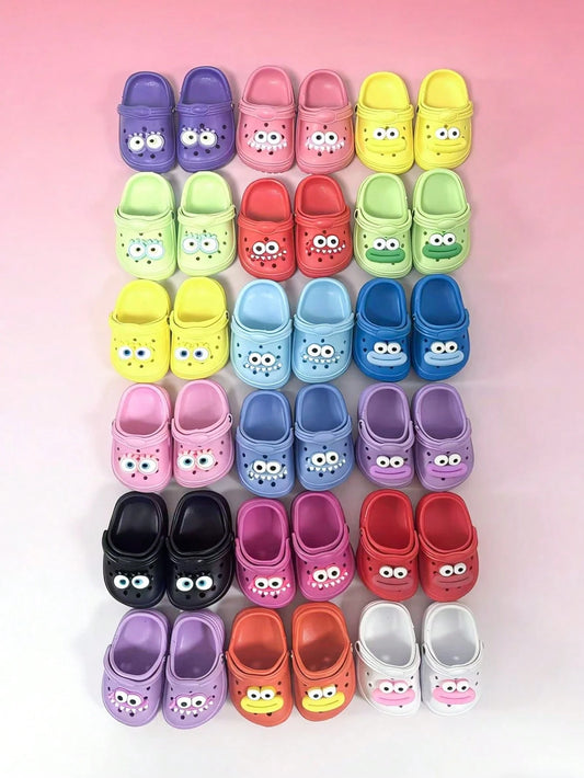 1 Pair All-Season Cat & Dog Perforated Sandals, EVA Lightweight Waterproof Pet Foot Covers, Anti-Scratch Wear-Resistant, Happy Pet Cat & Dog Accessories Shoes