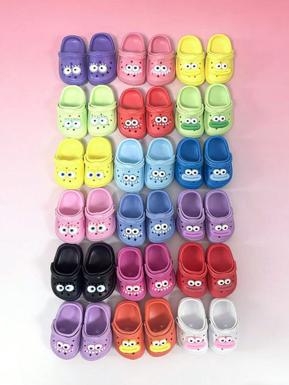 1 Pair All-Season Cat & Dog Perforated Sandals, EVA Lightweight Waterproof Pet Foot Covers, Anti-Scratch Wear-Resistant, Happy Pet Cat & Dog Accessories Shoes