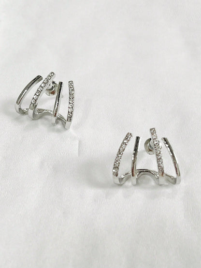 1 Pair Claw-Shaped Earrings, Unique Design, Niche Luxury, High-End Fashion Ear Jewelry