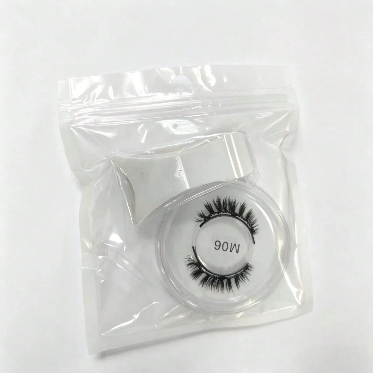 1 Pair Natural Short Magnetic Fake Eyelashes With 1 Clip, Handmade Faux Mink Lashes, No Glue Needed, Suitable For Daily Wear