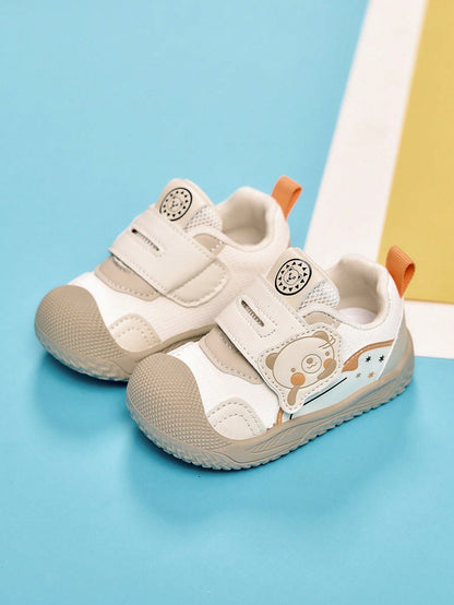 1 Pair Unisex Kids Breathable Casual Walking Shoes, Anti-Kick Fashion Versatile Soft Sole Sports Shoes