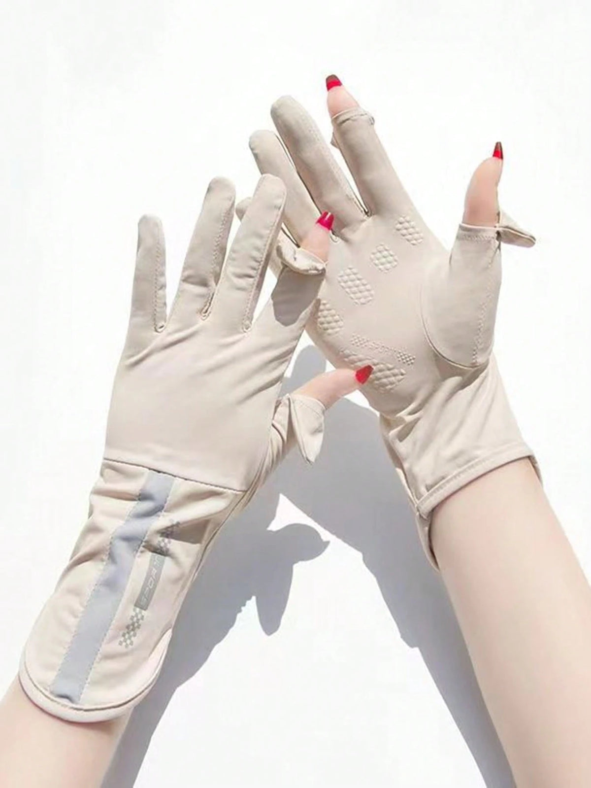 1 Pair Women's Summer Outdoor Sports Cycling Anti-Slip Touchscreen Gloves
