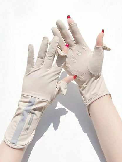 1 Pair Women's Summer Outdoor Sports Cycling Anti-Slip Touchscreen Gloves