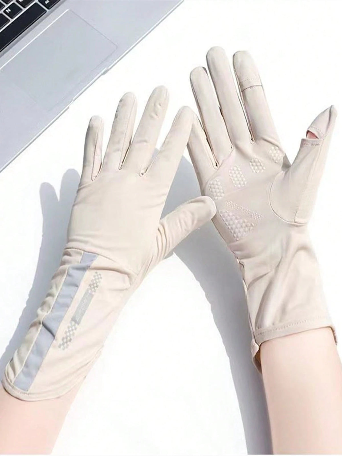 1 Pair Women's Summer Outdoor Sports Cycling Anti-Slip Touchscreen Gloves