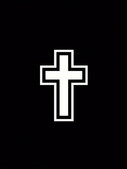 1 Pc Cross Personalized Car Sticker, Modification Decorative Sticker, Waterproof And Sun-Resistant, Fade-Resistant, Strong Adhesion, No Residue When Removed, No Damage To Paint Surface, Suitable For C