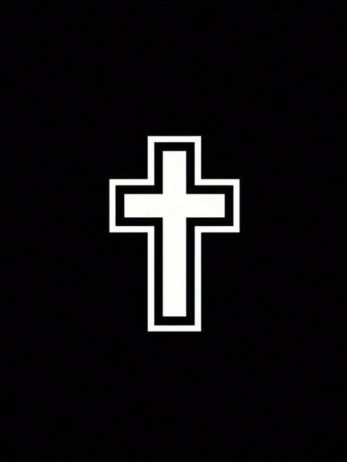 1 Pc Cross Personalized Car Sticker, Modification Decorative Sticker, Waterproof And Sun-Resistant, Fade-Resistant, Strong Adhesion, No Residue When Removed, No Damage To Paint Surface, Suitable For C