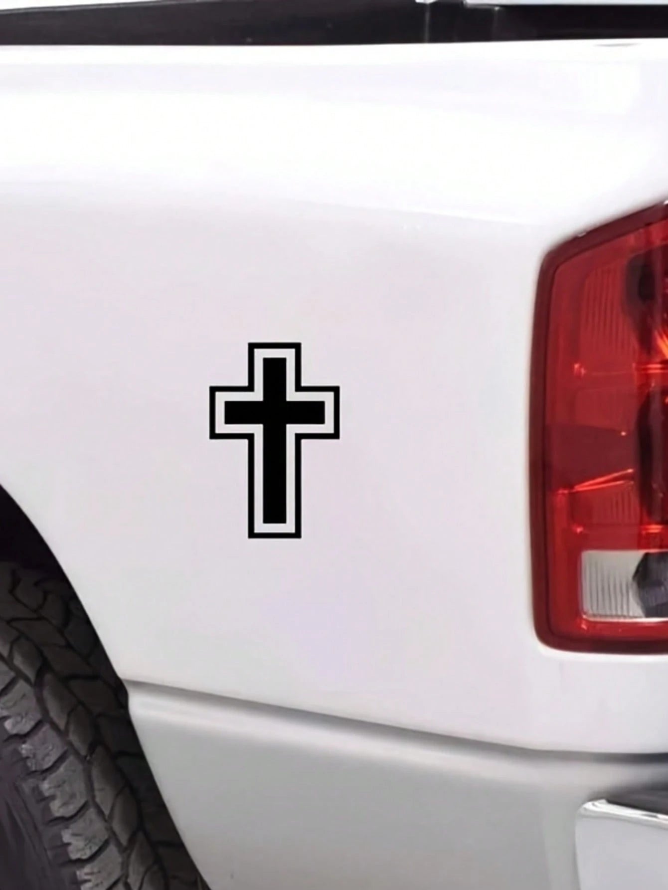 1 Pc Cross Personalized Car Sticker, Modification Decorative Sticker, Waterproof And Sun-Resistant, Fade-Resistant, Strong Adhesion, No Residue When Removed, No Damage To Paint Surface, Suitable For C