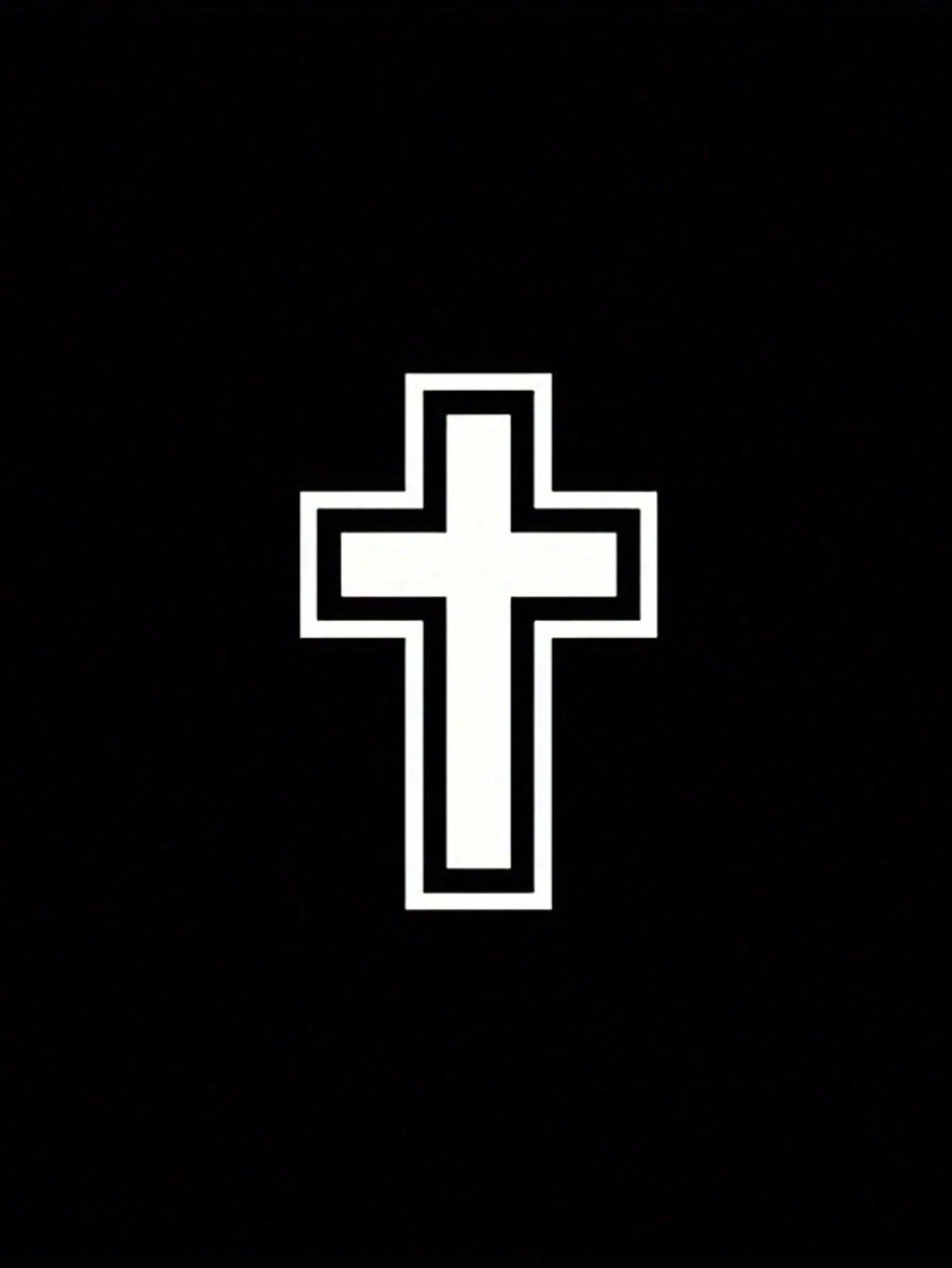1 Pc Cross Personalized Car Sticker, Modification Decorative Sticker, Waterproof And Sun-Resistant, Fade-Resistant, Strong Adhesion, No Residue When Removed, No Damage To Paint Surface, Suitable For C