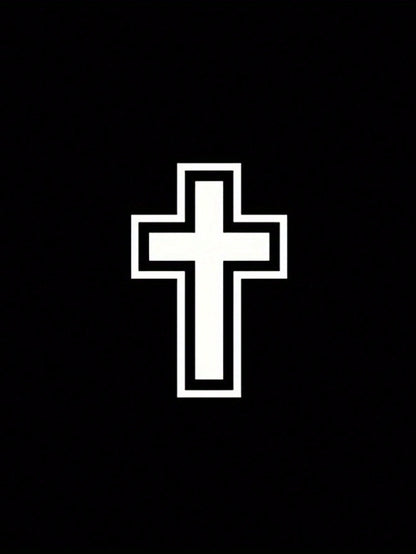 1 Pc Cross Personalized Car Sticker, Modification Decorative Sticker, Waterproof And Sun-Resistant, Fade-Resistant, Strong Adhesion, No Residue When Removed, No Damage To Paint Surface, Suitable For C