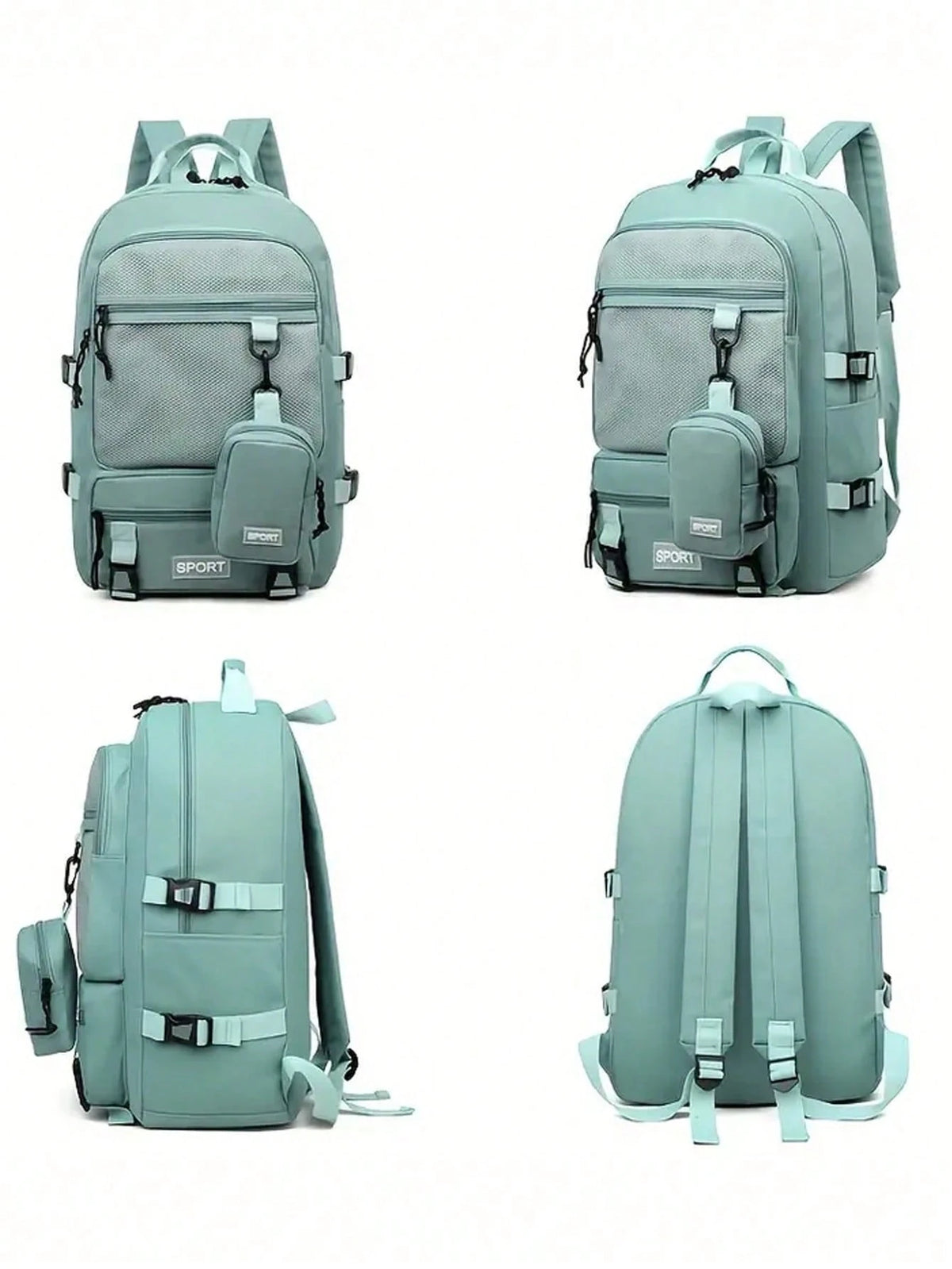 1 Pc Large Capacity Travel Organizer Backpack, Lightweight Portable Laptop Bag, Casual Daypack And College Style Backpack, Suitable For Sports, School, Vacation, Minimalist Gym Bag, Sports Bag, Train