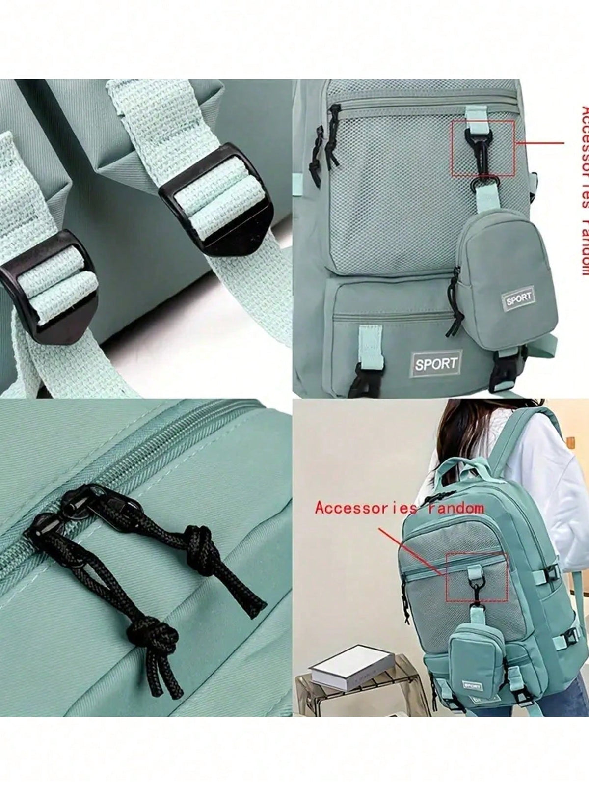 1 Pc Large Capacity Travel Organizer Backpack, Lightweight Portable Laptop Bag, Casual Daypack And College Style Backpack, Suitable For Sports, School, Vacation, Minimalist Gym Bag, Sports Bag, Train