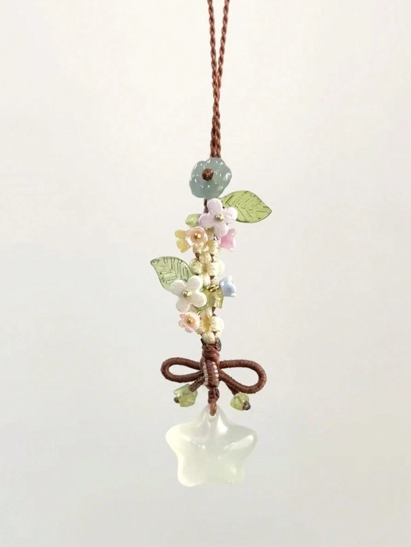1 Pc Star, Blossom, Bowknot Mobile Phone Hanger Cord, CCD Camera Pendant, Bag Pendant, Retro Versatile Fashion Small-Style Handmade Mobile Phone Chain Pendant, Suitable For Women's Daily Use, Compatib