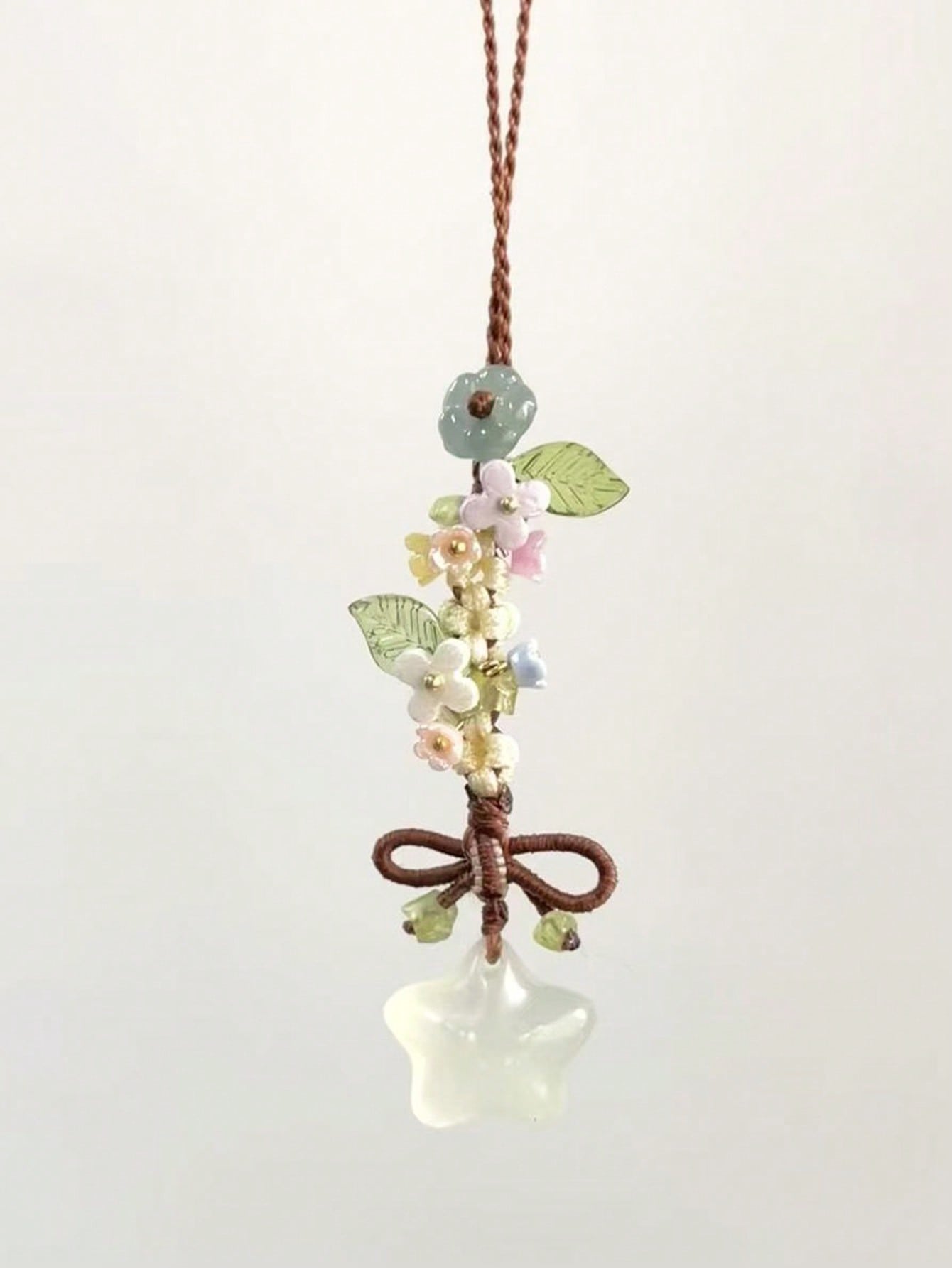 1 Pc Star, Blossom, Bowknot Mobile Phone Hanger Cord, CCD Camera Pendant, Bag Pendant, Retro Versatile Fashion Small-Style Handmade Mobile Phone Chain Pendant, Suitable For Women's Daily Use, Compatib
