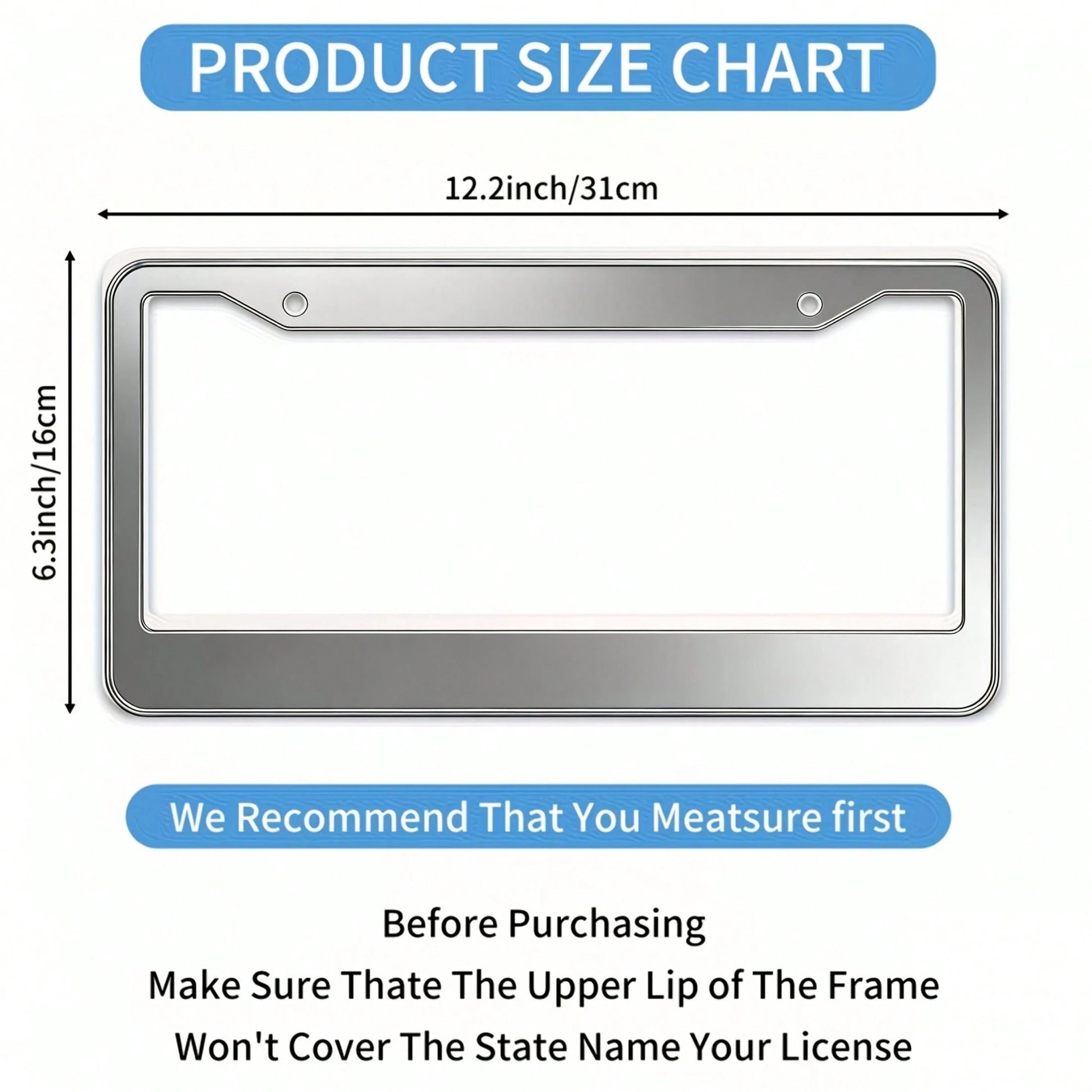 1 Piece Of Aluminum Pink Polka Dot Print License Plate Frame, Double-Hole With Screws, Rust-Proof And Dust-Proof, Universal US Standard Size 12.2* 6.3inch,Car Decor,Car,Moto,Car Acessesories>Essential