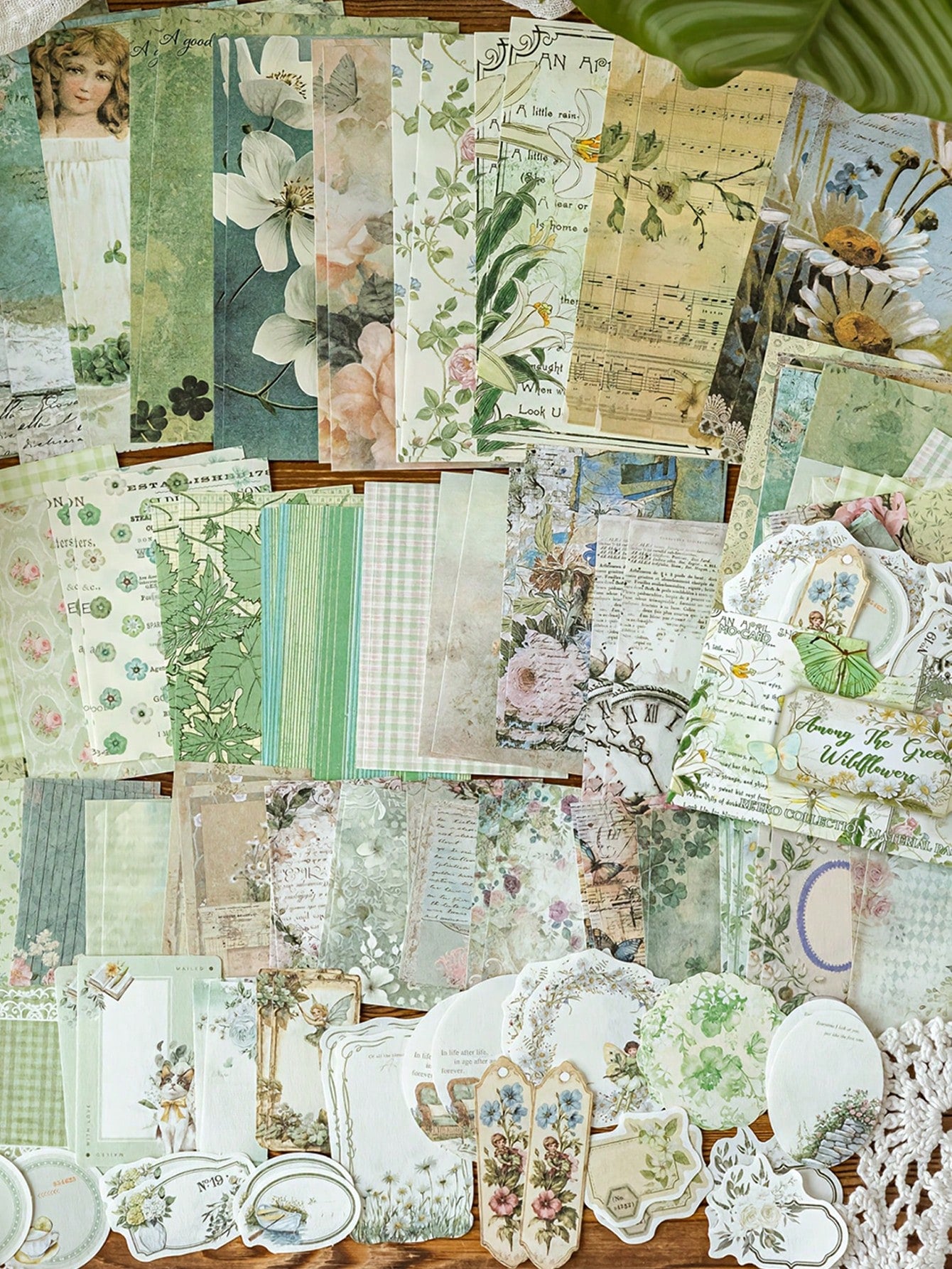 1 Set Lightweight Paper, 100 Sheets Per Bag, Country Post Office Theme, Vintage Style, Glue-Free, Memo Paper Material, DIY Scrapbook Decoration, Suitable For Writing Notes And Greeting Cards