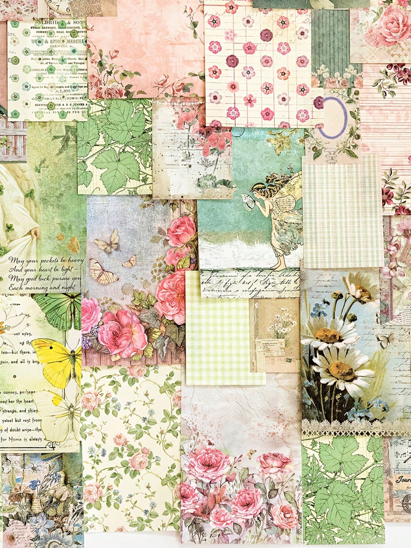 1 Set Lightweight Paper, 100 Sheets Per Bag, Country Post Office Theme, Vintage Style, Glue-Free, Memo Paper Material, DIY Scrapbook Decoration, Suitable For Writing Notes And Greeting Cards
