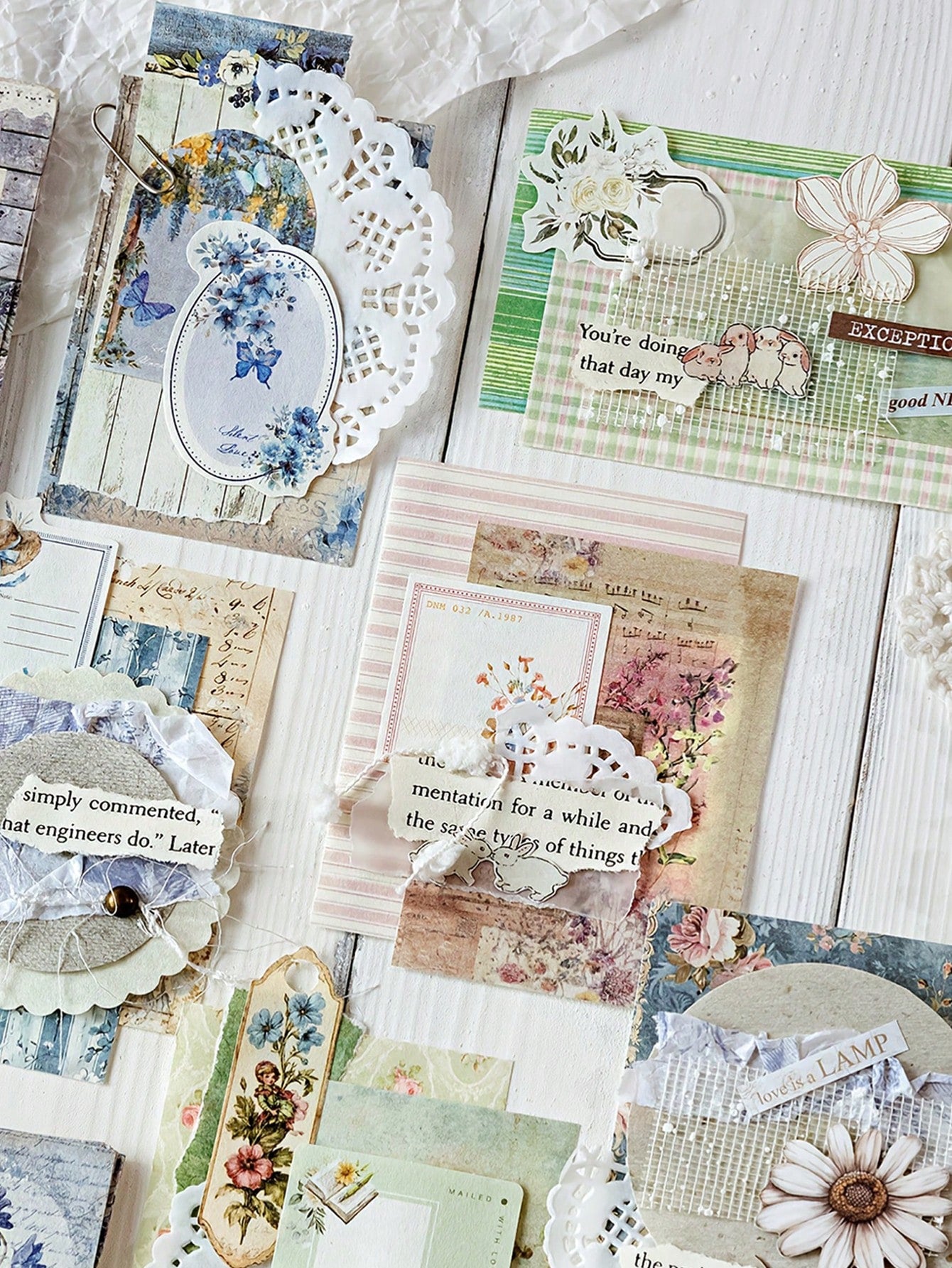 1 Set Lightweight Paper, 100 Sheets Per Bag, Country Post Office Theme, Vintage Style, Glue-Free, Memo Paper Material, DIY Scrapbook Decoration, Suitable For Writing Notes And Greeting Cards
