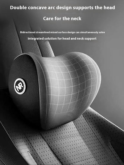 1 Set Of Headrest And Backrest Kit For Car Seats, Relieving Discomfort In The Lower Back And Neck, Essential For Long-Term Driving, Upgraded Comfort In Autumn And Winter, Ergonomic Fit Design, High-De