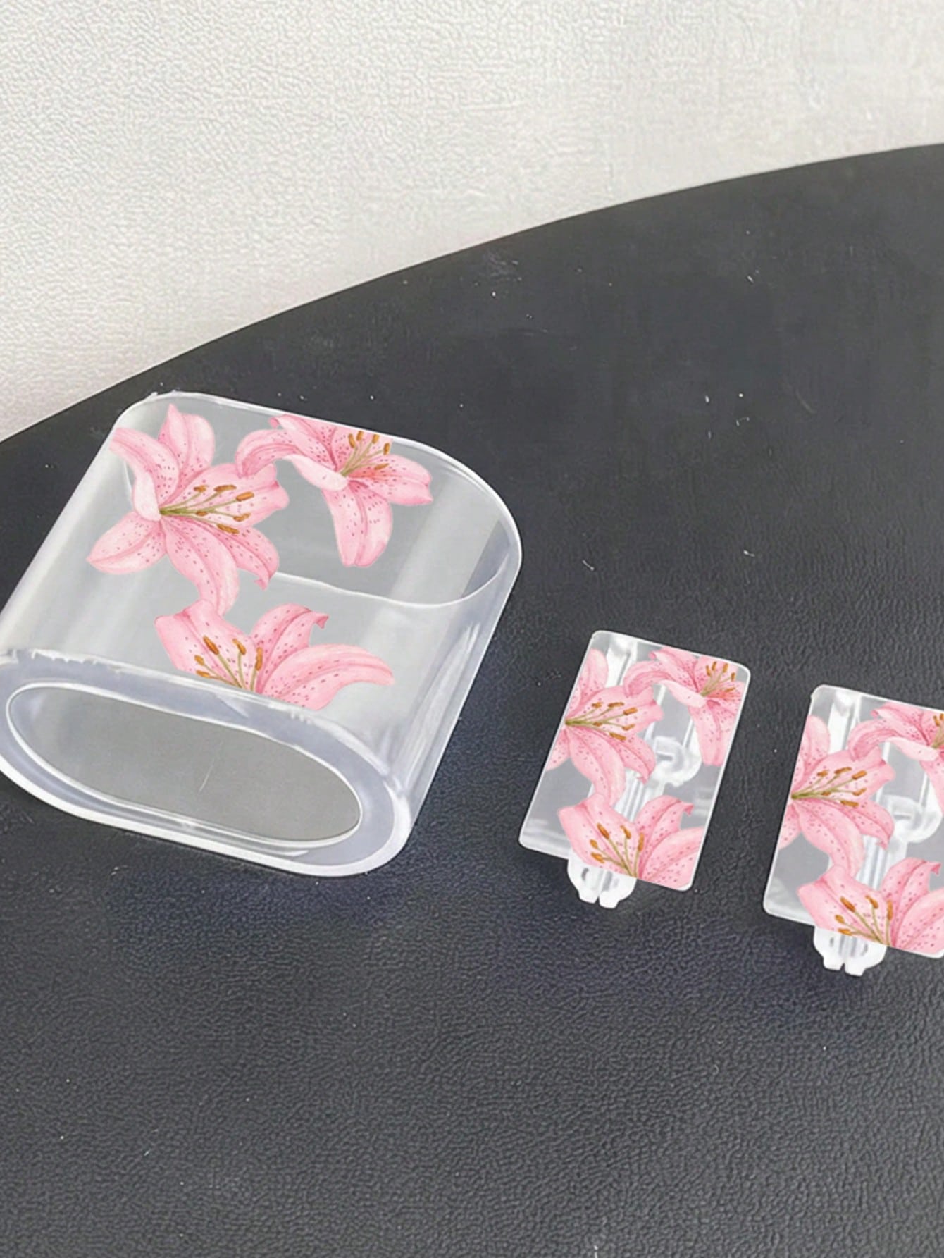 1 Set Pink Cherry Blossom/Tassel Flower/Bow Transparent Charger Protective Case (Compatible With 20W), Compatible With 13/14/15 European Adapter Protective Set 20W Charger With Cable Protective Case T