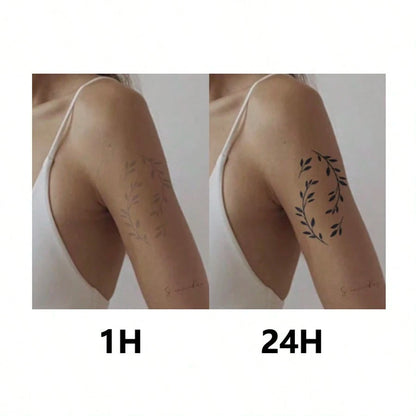 1 Set "Spiral Sun" New Technology Tattoo Sticker, Semi-Permanent, Bohemian Style, Minimalist, Temporary Tattoo, Realistic Tattoo, Waterproof And Long-Lasting, Realistic Design, Plant-Based Formula, In