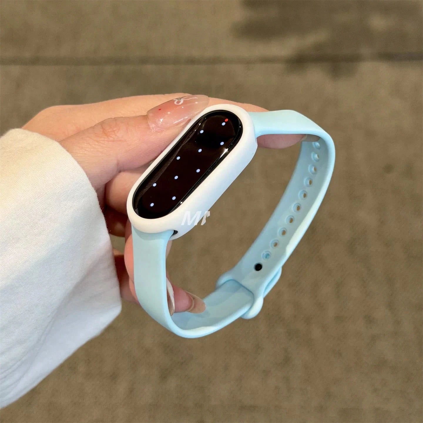 1 Strap + 1 Silicone Protective Case Combo, High Aesthetic Watch Band, Elegant & Exquisite, Comfortable & Breathable Silicone Strap Design, Suitable For Xiaomi 10/9/8 Sizes, Quick Detachable Buckle De