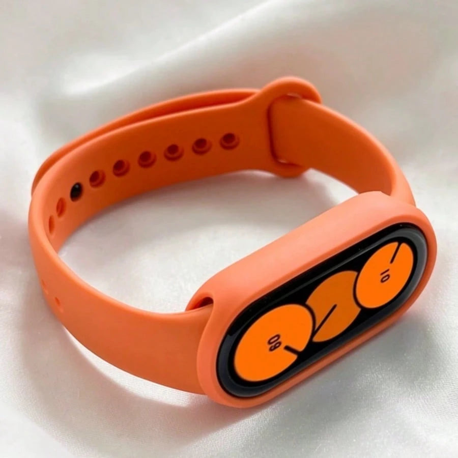 1 Strap + 1 Silicone Protective Case Combo, High Aesthetic Watch Band, Elegant & Exquisite, Comfortable & Breathable Silicone Strap Design, Suitable For Xiaomi 10/9/8 Sizes, Quick Detachable Buckle De