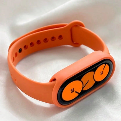 1 Strap + 1 Silicone Protective Case Combo, High Aesthetic Watch Band, Elegant & Exquisite, Comfortable & Breathable Silicone Strap Design, Suitable For Xiaomi 10/9/8 Sizes, Quick Detachable Buckle De
