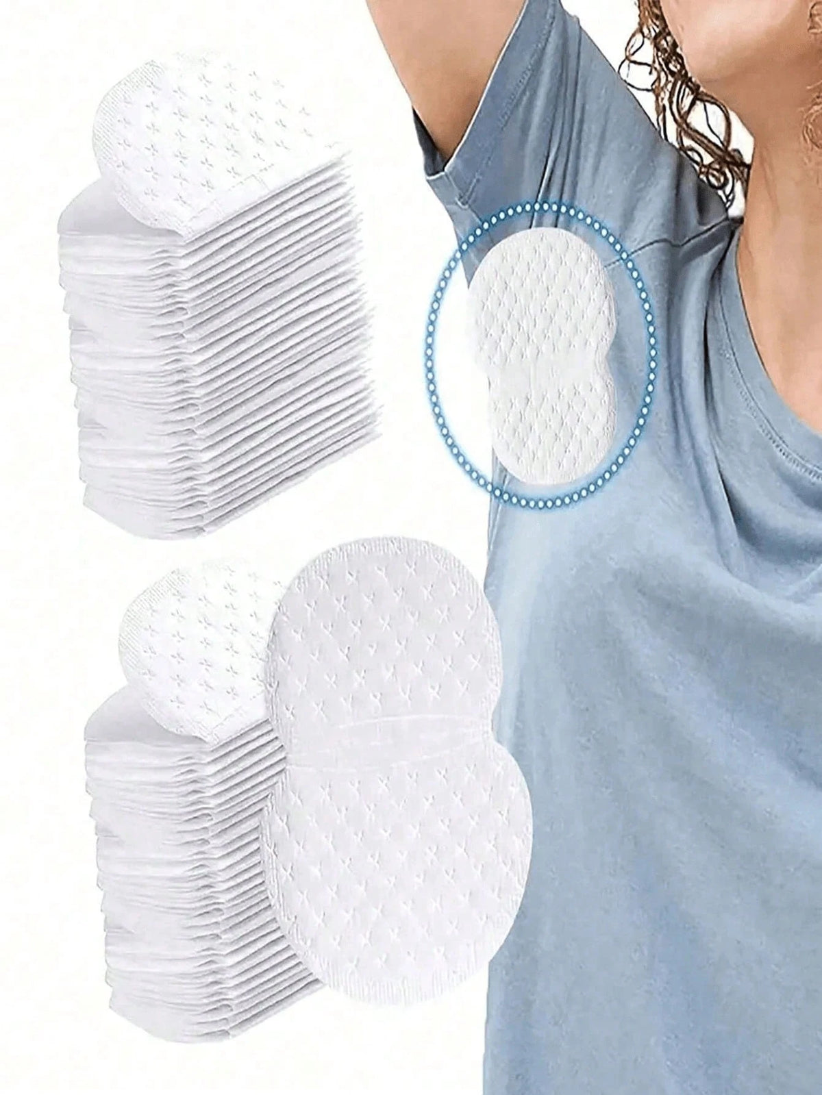 10/20/50/100/200pcs Disposable Underarm Sweat Pads, Highly Breathable, Invisible Sweat Absorption, Lightweight, Comfortable And Odorless, Easy To Use, Suitable For Men And Women, Perfect For Hot Summe