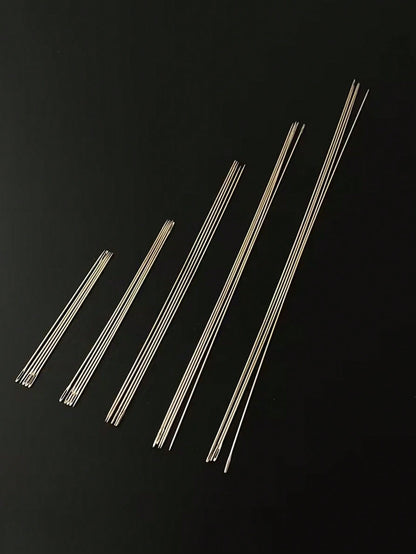 10/25pcs Ultra-Fine Beading Needles, Fine Needles, Seed Bead Needles, Beading Needles, DIY Handmade Necklace And Bracelet Needles, Suitable For Different Lengths, Meet The Needs Of Various Beads. 5 Si