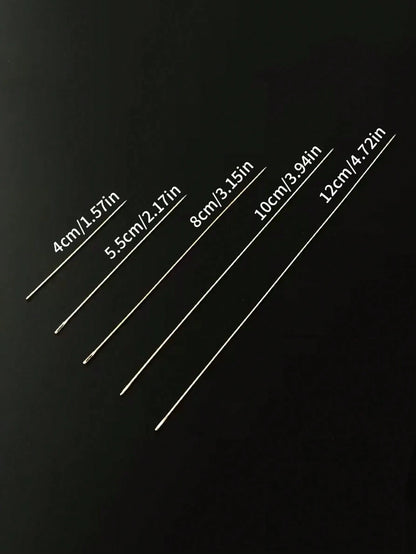 10/25pcs Ultra-Fine Beading Needles, Fine Needles, Seed Bead Needles, Beading Needles, DIY Handmade Necklace And Bracelet Needles, Suitable For Different Lengths, Meet The Needs Of Various Beads. 5 Si