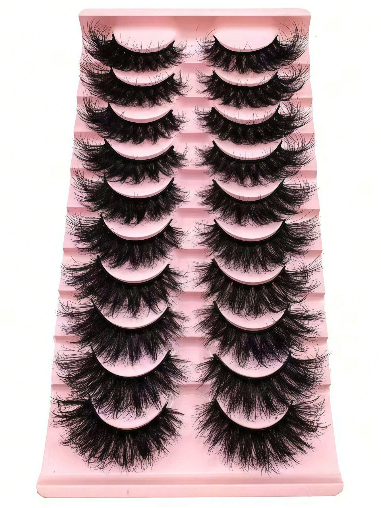 10/7 Pairs Luxury 5D Faux Mink Long Lasting Natural Dramatic Curl Eyelash Extensions- Thick, Full, Sweet 3D False Eyelashes For Glamorous Look- Reusable & Easy To Apply