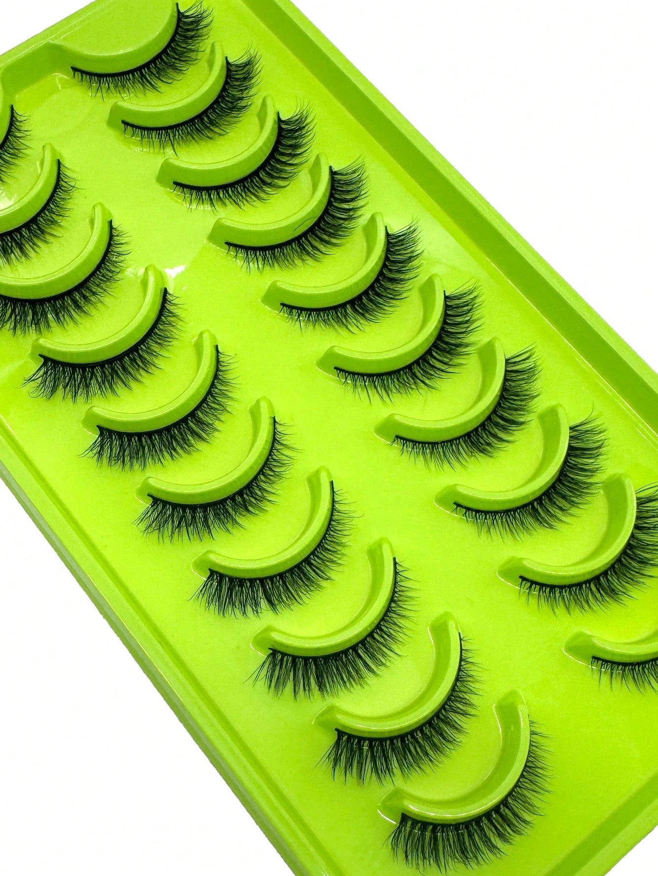 10 Pairs Cat Eye 3D Mink Lashes, Soft Fluffy Curly Handmade False Eyelashes, Natural Looking Makeup Fake Lashes, Dense Volume Strip Lashes,Lashes,Eyelashes,Fake Lashes
