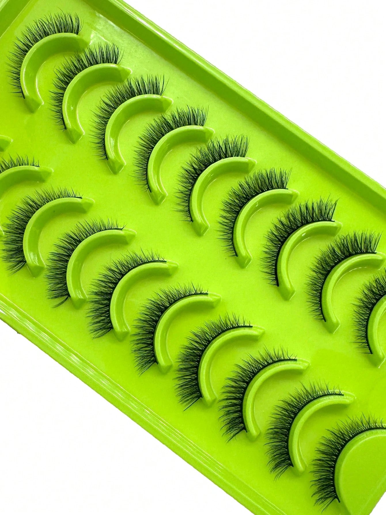 10 Pairs Cat Eye 3D Mink Lashes, Soft Fluffy Curly Handmade False Eyelashes, Natural Looking Makeup Fake Lashes, Dense Volume Strip Lashes,Lashes,Eyelashes,Fake Lashes